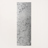 お洒落金ゴールドシルバースターズグラデーションオングレー ヨガマット (裏面)