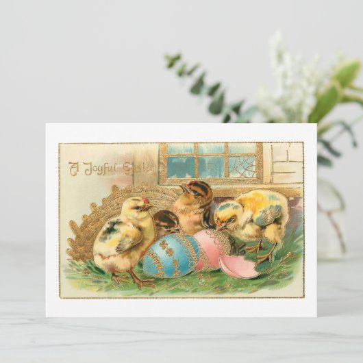 お洒落金ゴールドハイライト付きイースターチフェイクック シーズンカード (スタンド正面)