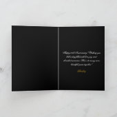 お洒落金ゴールドハート50結婚周年記念 カード (内部)