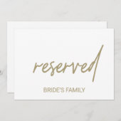 お洒落金ゴールド書記予約記号 (正面/裏面)