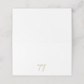 お洒落金ゴールド書道ビュッフェ食品ラベル プレイスカード (外部開封)