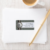 +お洒落金スタイリッシュ属シルバー住所 シール (インサイチュ)