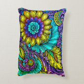 お洒落開花アクセント枕 アクセントクッション (裏面(縦))