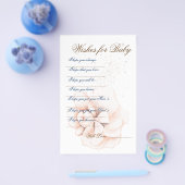 お洒落開花：水エレガント色フライヤー チラシ (シングル)