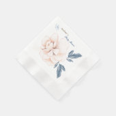 お洒落開花：水エレガント色ベビーシャワー 縁ありカクテルナプキン (角)