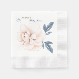 お洒落開花：水エレガント色ベビーシャワー 縁ありカクテルナプキン