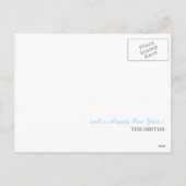 お洒落雪だるまホリデー用挨拶はがき シーズンポストカード (裏面)