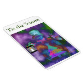 「お洒落雪だるま」のパーソナライズ4 x 6 マグネット (右側)