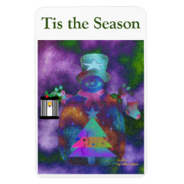 「お洒落雪だるま」のパーソナライズ4 x 6 マグネット