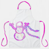 お洒落雪だるま エプロン (正面)