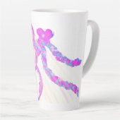 お洒落雪だるま カフェラテマグ (右アングル)