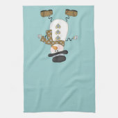 お洒落雪だるま キッチンタオル (縦)