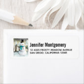 お洒落雪だるま ラベル (インサイチュ)