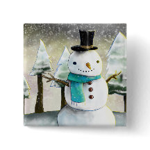 お洒落雪だるま