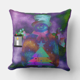 「お洒落雪だるま」装飾用クッション クッション