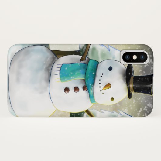 お洒落雪だるま Case-Mate iPhoneケース (裏面(横))