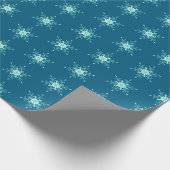 お洒落雪片パターン ラッピングペーパー (角)