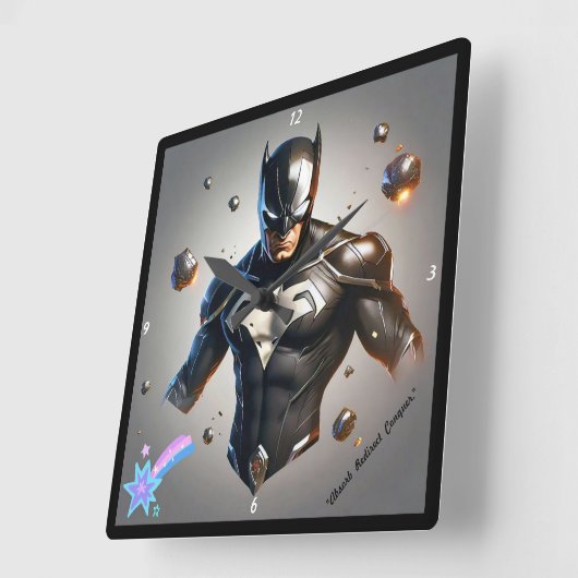 「お洒落電源制御訴訟」 スクエア壁時計 (傾斜)