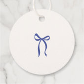 お洒落青い手結婚で感謝していす フェイバータグ (裏面)