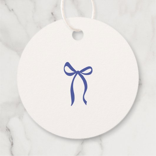 お洒落青い手結婚で感謝していす フェイバータグ (裏面)