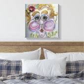 お洒落顔オンCanvas キャンバスプリント (インサイチュ (寝室))