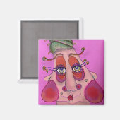 お洒落顔角磁石 マグネット (正面/裏面)