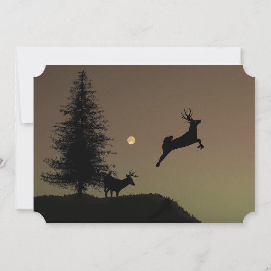 お洒落飛んでいるトナイのシルエットカスタム写真 カード (裏面)