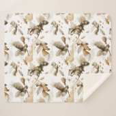 お洒落飛んでいる動物 シェルパブランケット (正面(横))