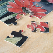 お洒落飛んでいる生皿と紅花海軍 ジグソーパズル (側面)