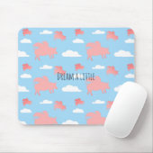 お洒落飛んでいる豚 マウスパッド (マウス)