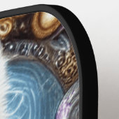 お洒落魅力的赤狼 ピックルボールラケット (左詳細)