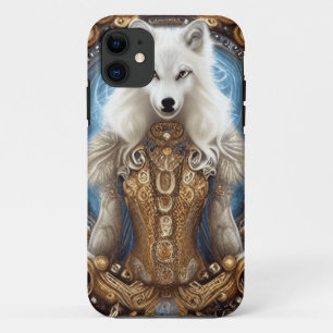 お洒落魅力的赤狼 iPhone 11 ケース