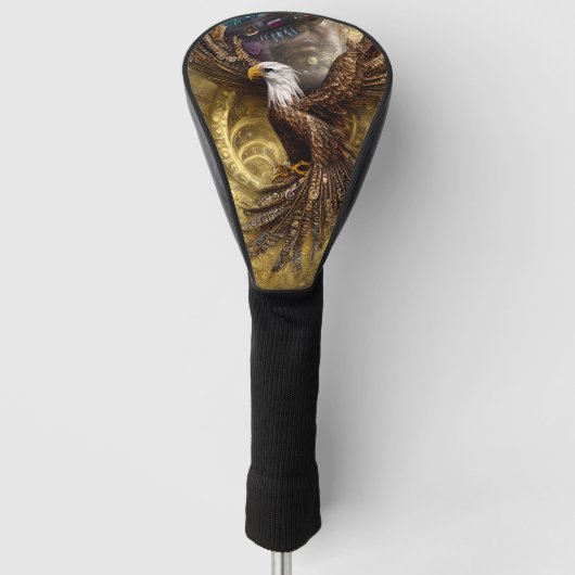 お洒落魅力的鷲 ゴルフヘッドカバー (正面)