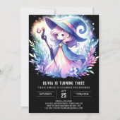 お洒落魔法ウィザード誕生日 招待状 (正面)