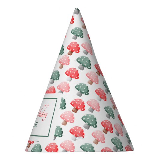 お洒落魔法キュートカラフルキノコ誕生日 パーティーハット (右)