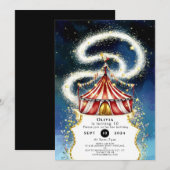 お洒落魔法回路誕生日 招待状 (正面/裏面)