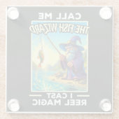 お洒落魚釣りウィザード ガラスコースター (裏面)