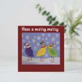 お洒落鳥/フラットホリデーカード シーズンカード (スタンド正面)