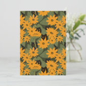 お洒落黒猫ひまわり 招待状 (スタンド正面)