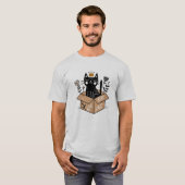 お洒落黒猫 Tシャツ (正面フル)