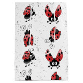 お洒落（ばちゃばちゃ）跳ねるのラディバ絵を描グ ミディアムペーパーバッグ (裏面)