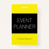 お洒落「イベントプランナー」バッジ バッジ (正面)