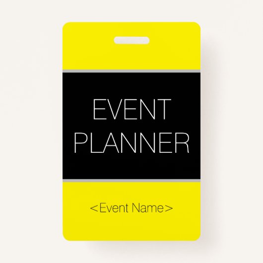 お洒落「イベントプランナー」バッジ バッジ (正面)