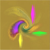 "お洒落"カスタムカットのビニール シール (正面)