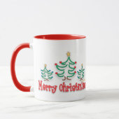 「お洒落」クリスマスの木 マグカップ (左)