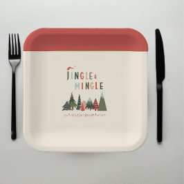 お洒落 |クリスマスパーティー紙プレート ペーパープレート