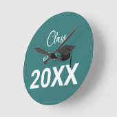 お洒落、コンテンポラリー洗練、カスタマイズ可能 ラウンド壁時計 (傾斜)