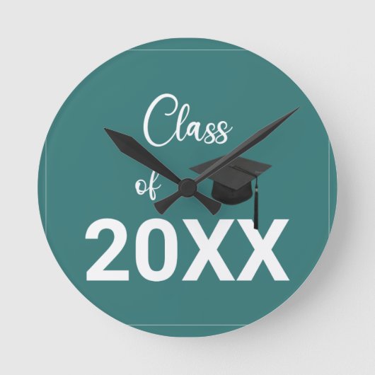 お洒落、コンテンポラリー洗練、カスタマイズ可能 ラウンド壁時計 (正面)