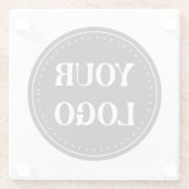 お洒落、コンテンポラリー研磨、カスタマイズ可能 ガラスコースター (裏面)