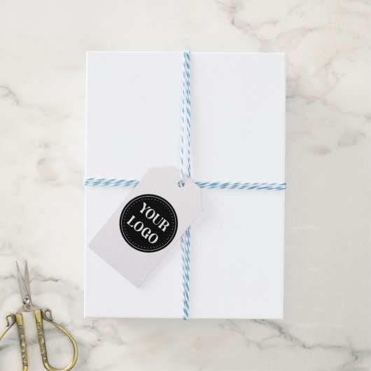 お洒落、コンテンポラリー研磨、カスタマイズ可能 ギフトタグ (より糸付き)